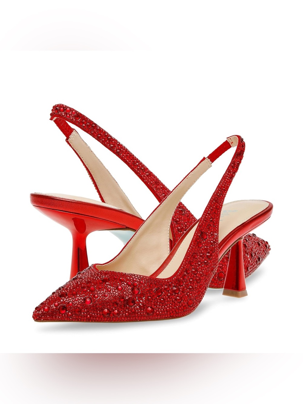 Betsey Johnson Women's Clark Pump, Red, size 9.5 *scratched